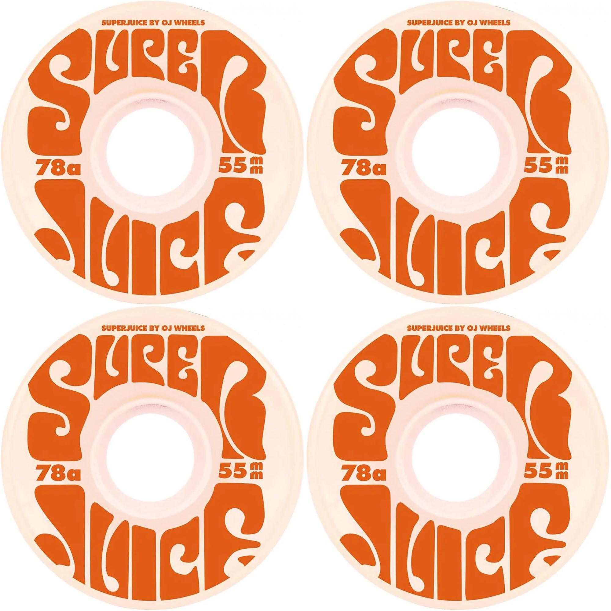 OJ Mini Super Juice 78A White Skateboard Wheels 55mm