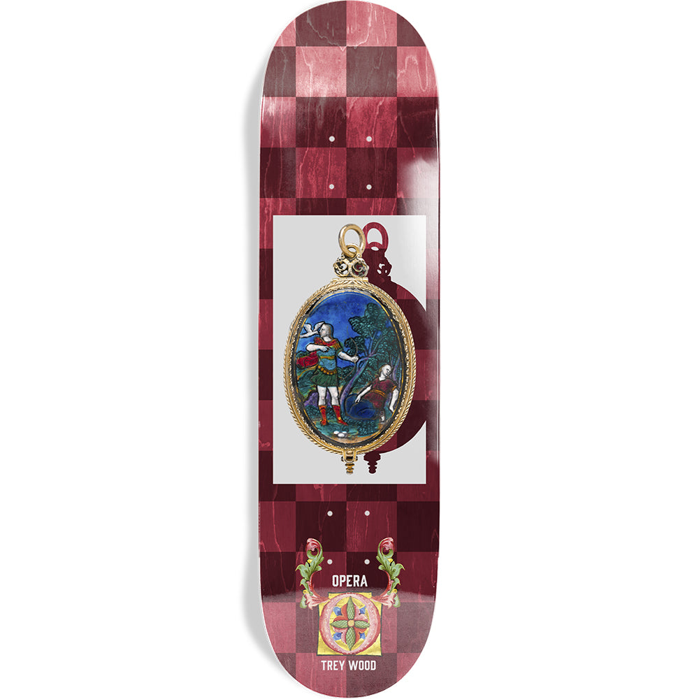 Opera Trey Wood Pendant Skateboard Deck 8.25"