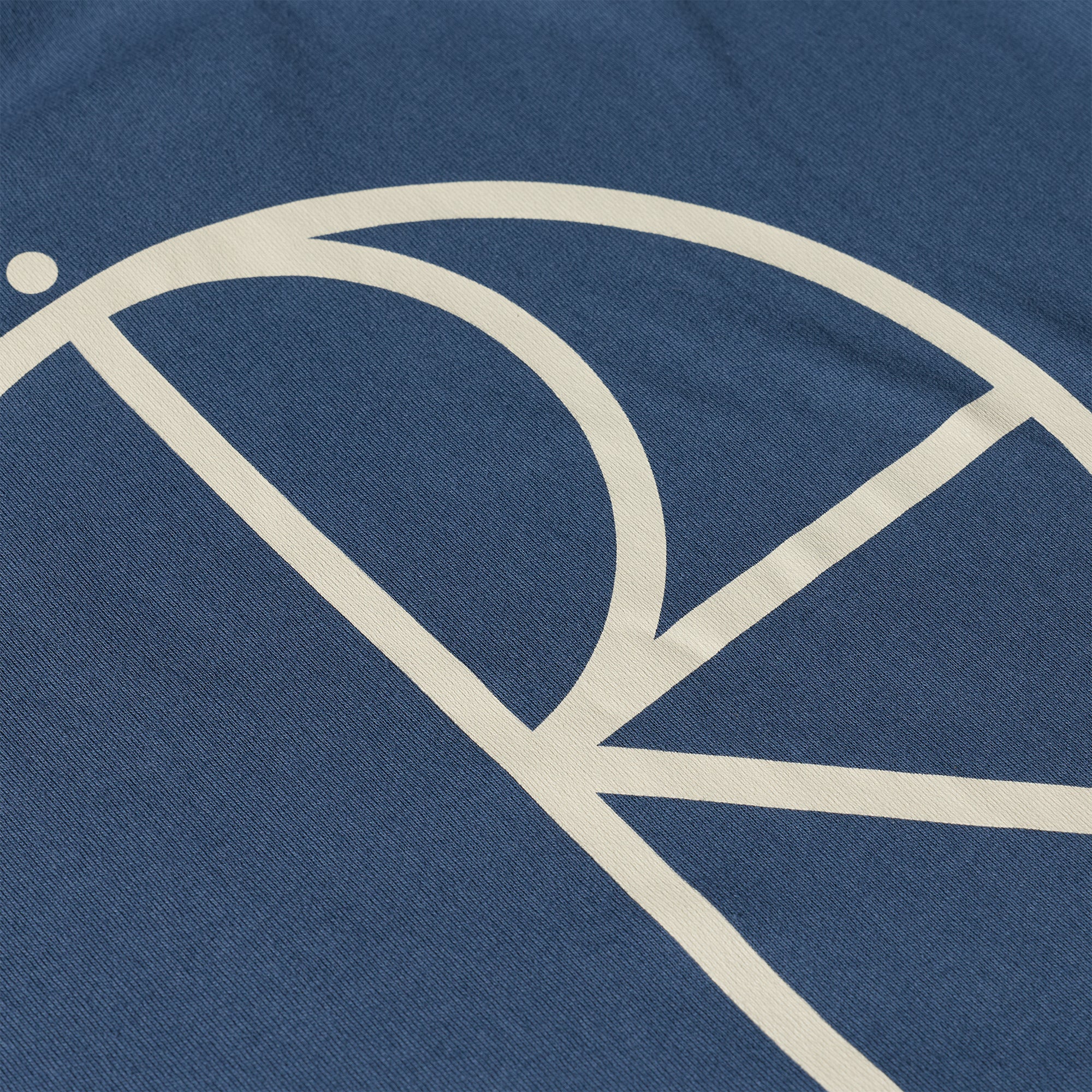 Polar Skate Co Stroke Logo Contrast Tee Grey Blue