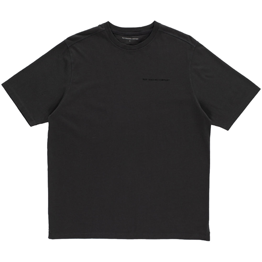 Pop Trading Company Logo T Shirt Anthracite/Black