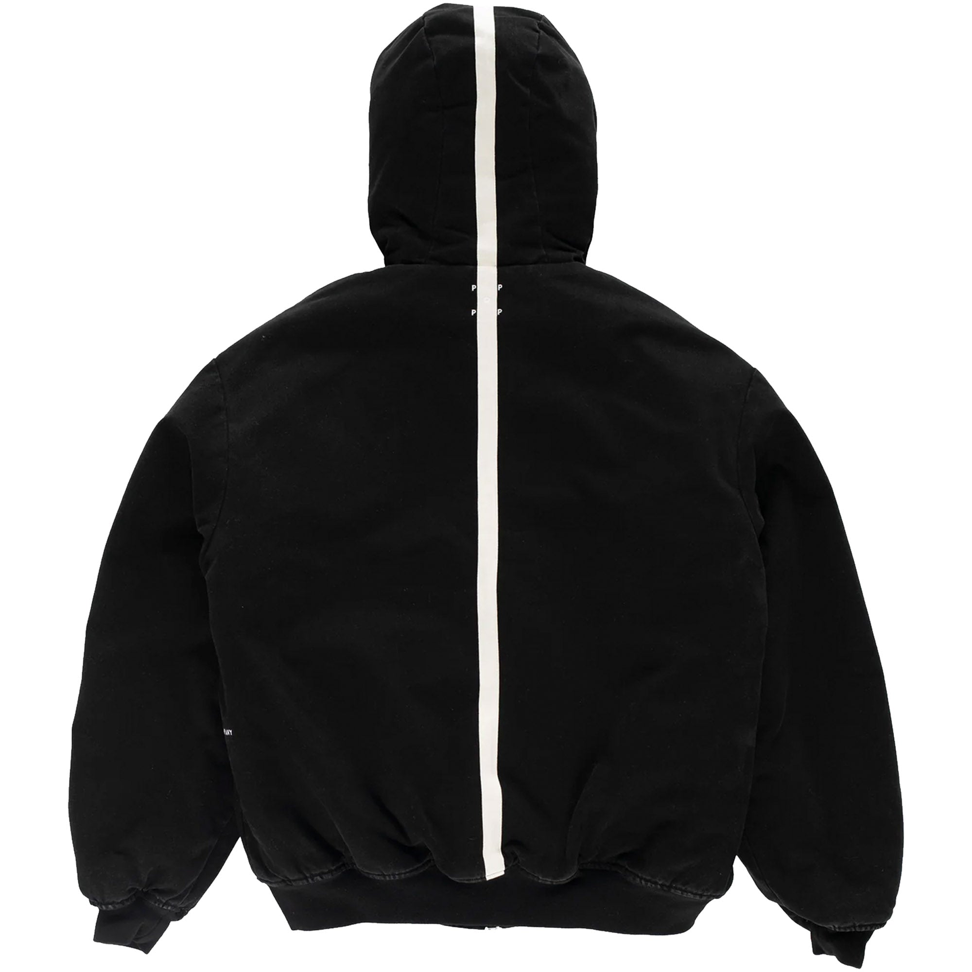 Pop Trading Company Hooded Flight Jacket Black