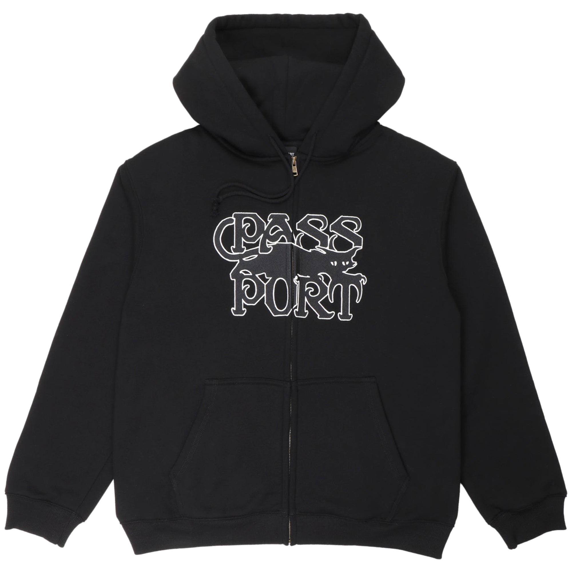 Pass~Port Slinkin' Zip Hoodie Black | NOTE shop