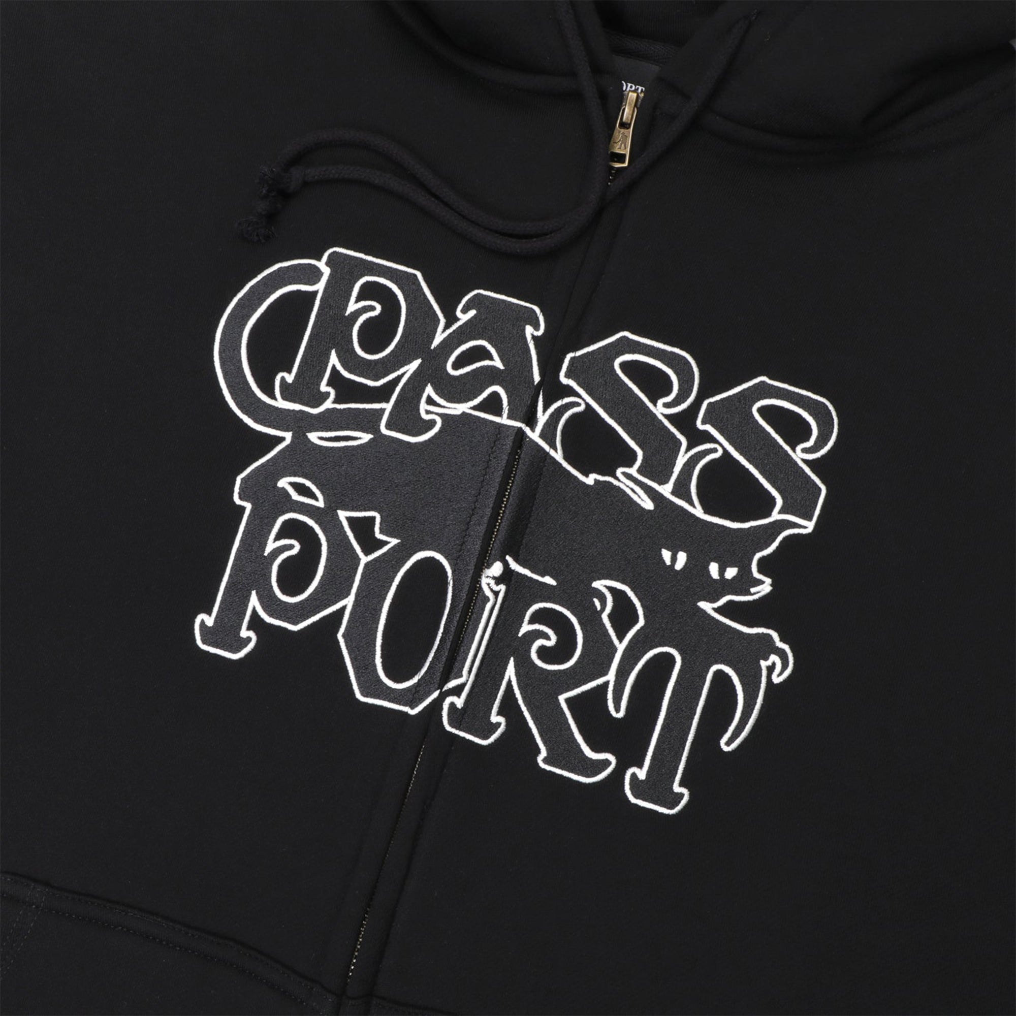 Pass~Port Slinkin' Zip Hoodie Black | NOTE shop