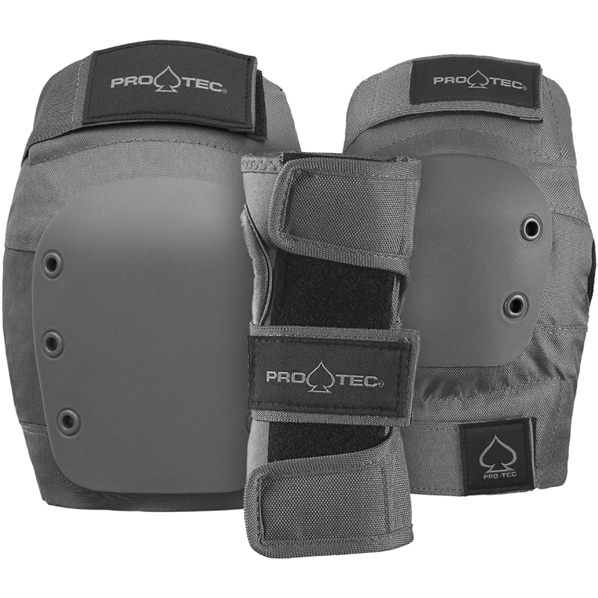 Pro-Tec 3 Pack Youth Pad Set Open Grey