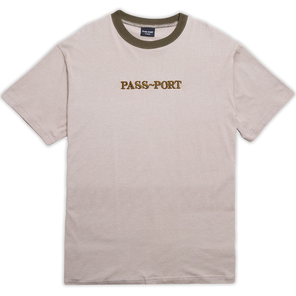 Pass~Port Official Contrast Organic Tee Khaki