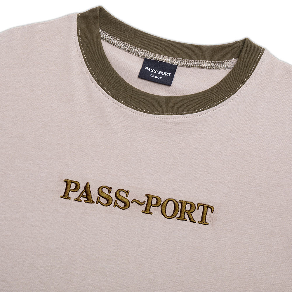 Pass~Port Official Contrast Organic Tee Khaki