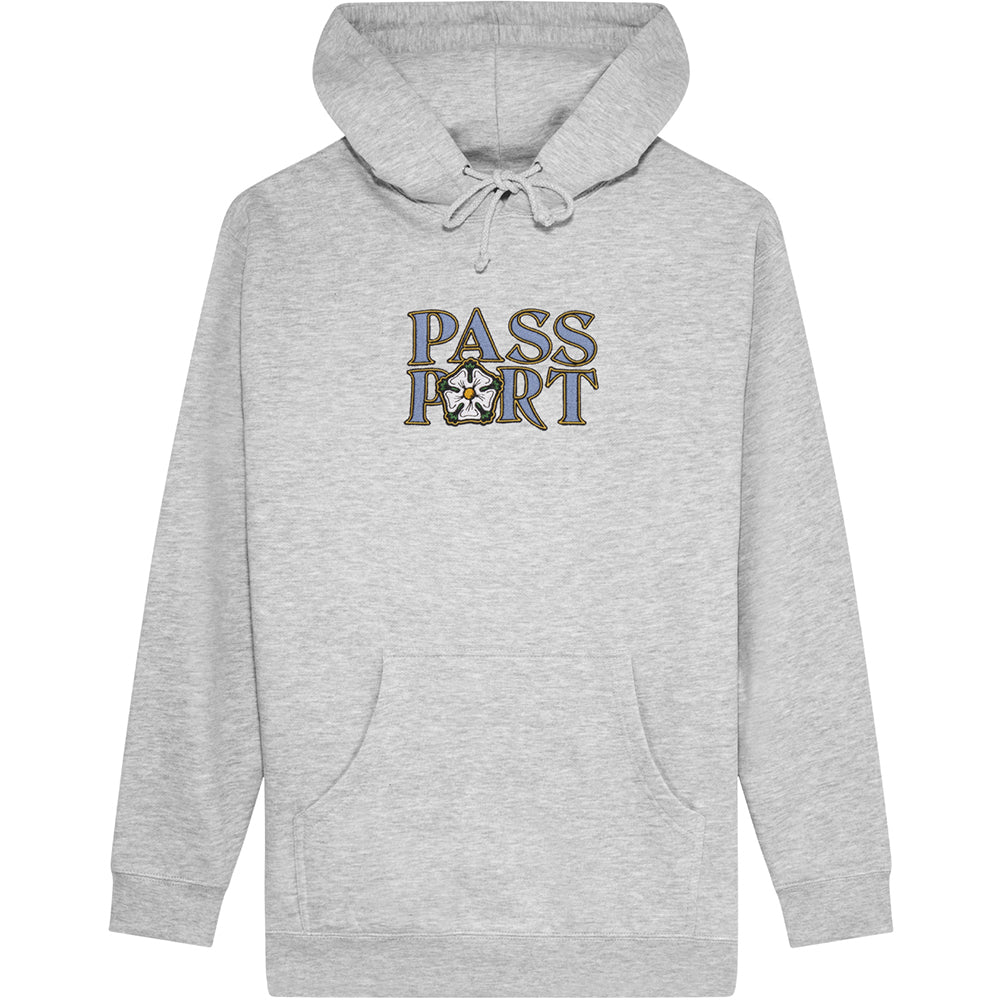 Pass~Port Rosa Embroidery Hoodie Ash Heather