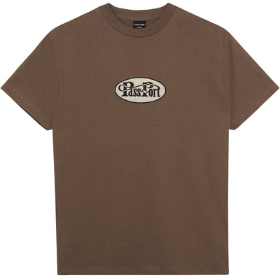 Pass~Port Whip Embroidery Tee Chocolate
