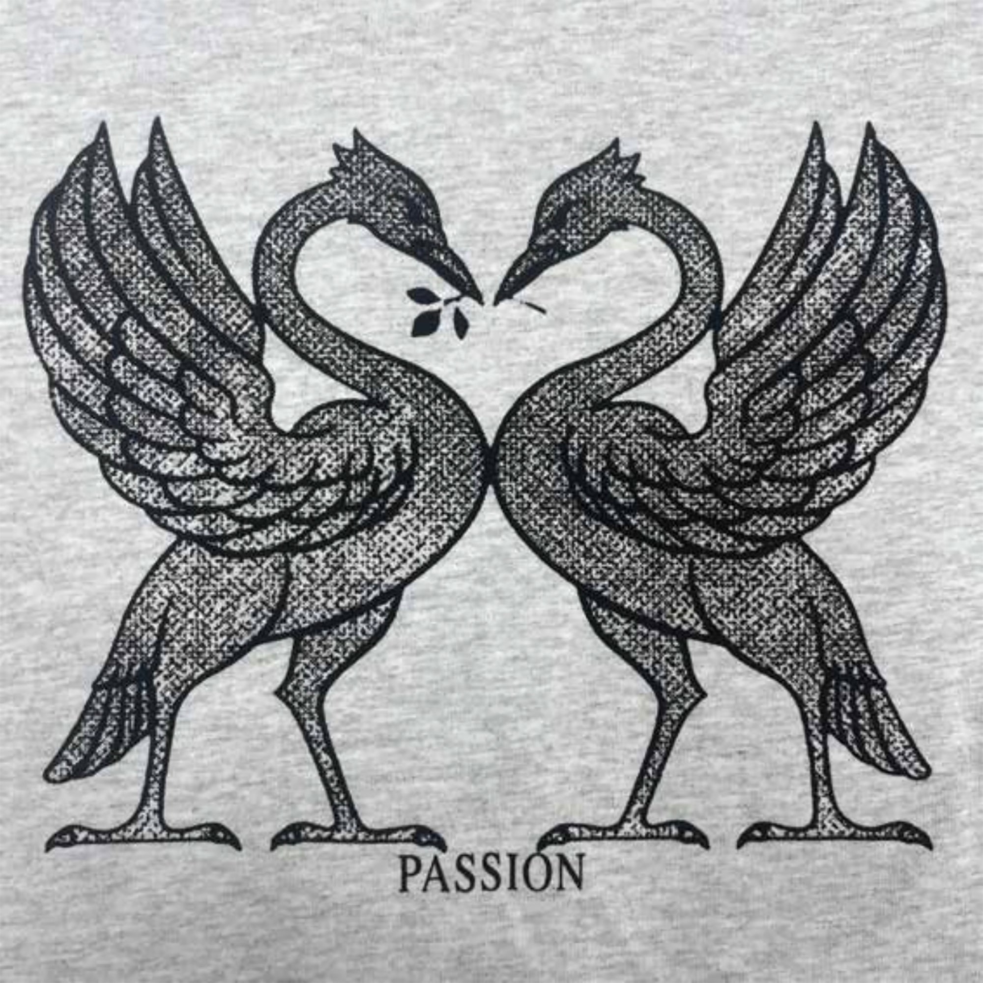 Passion Birds Tee Grey Marl