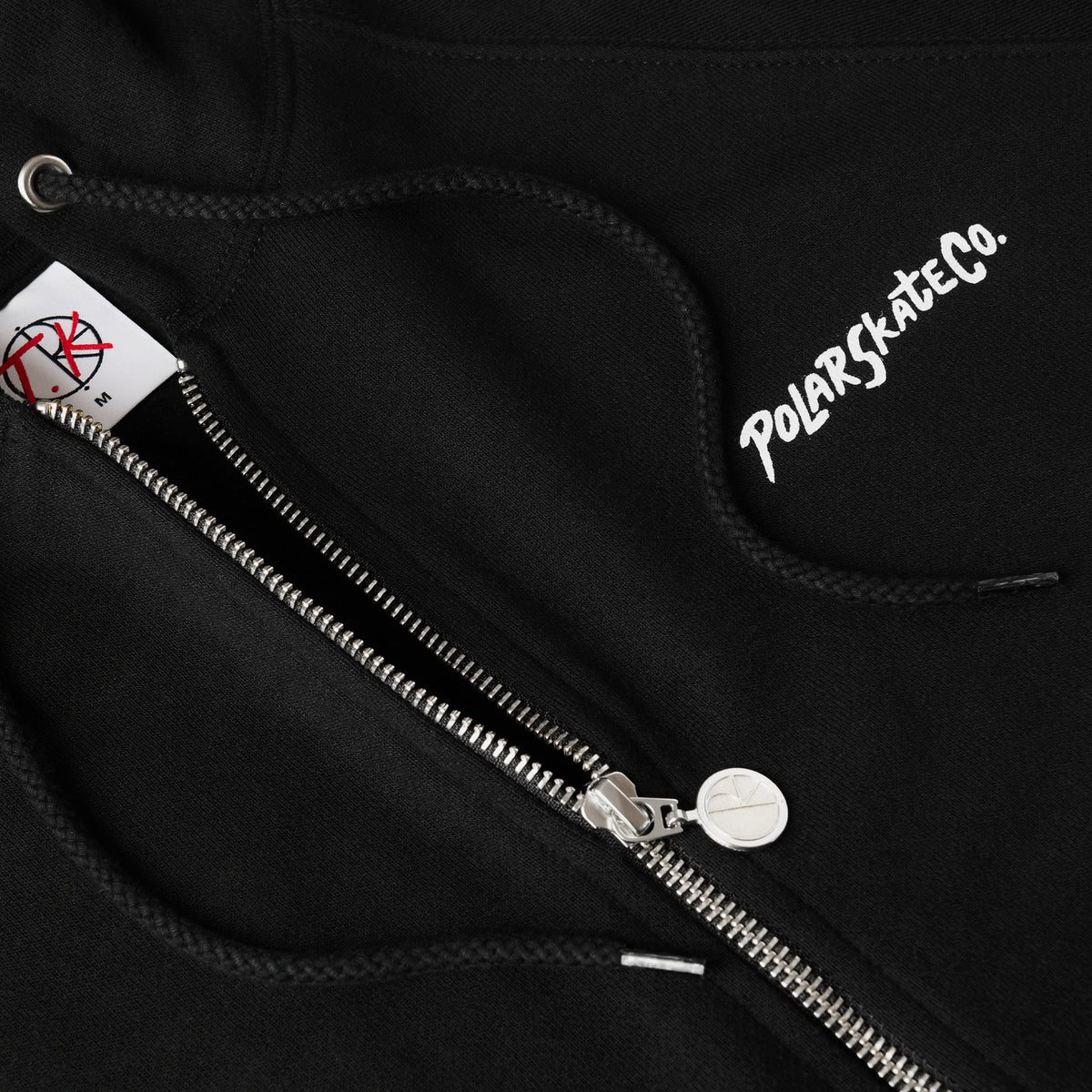 Polar Skate Co 12 Faces Default Zip Hoodie Black