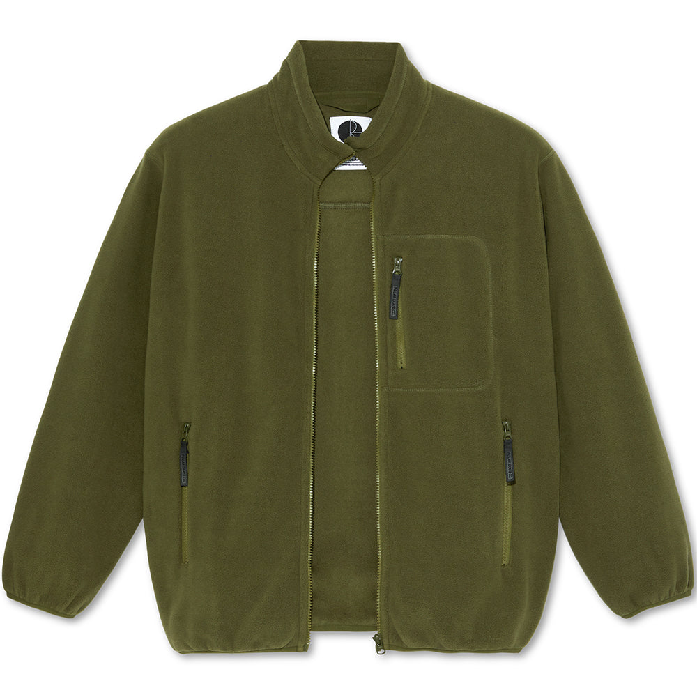 Polar Skate Co Basic Fleece Jacket Army Green