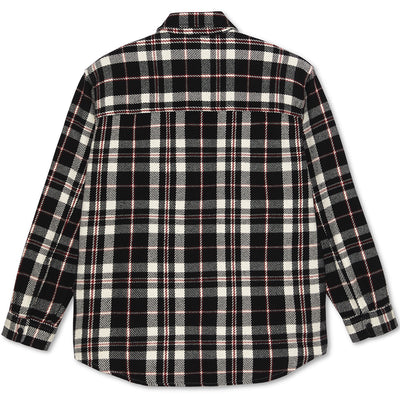 Polar Skate Co Big Boy Overshirt Flannel Black/Cloud White/Red