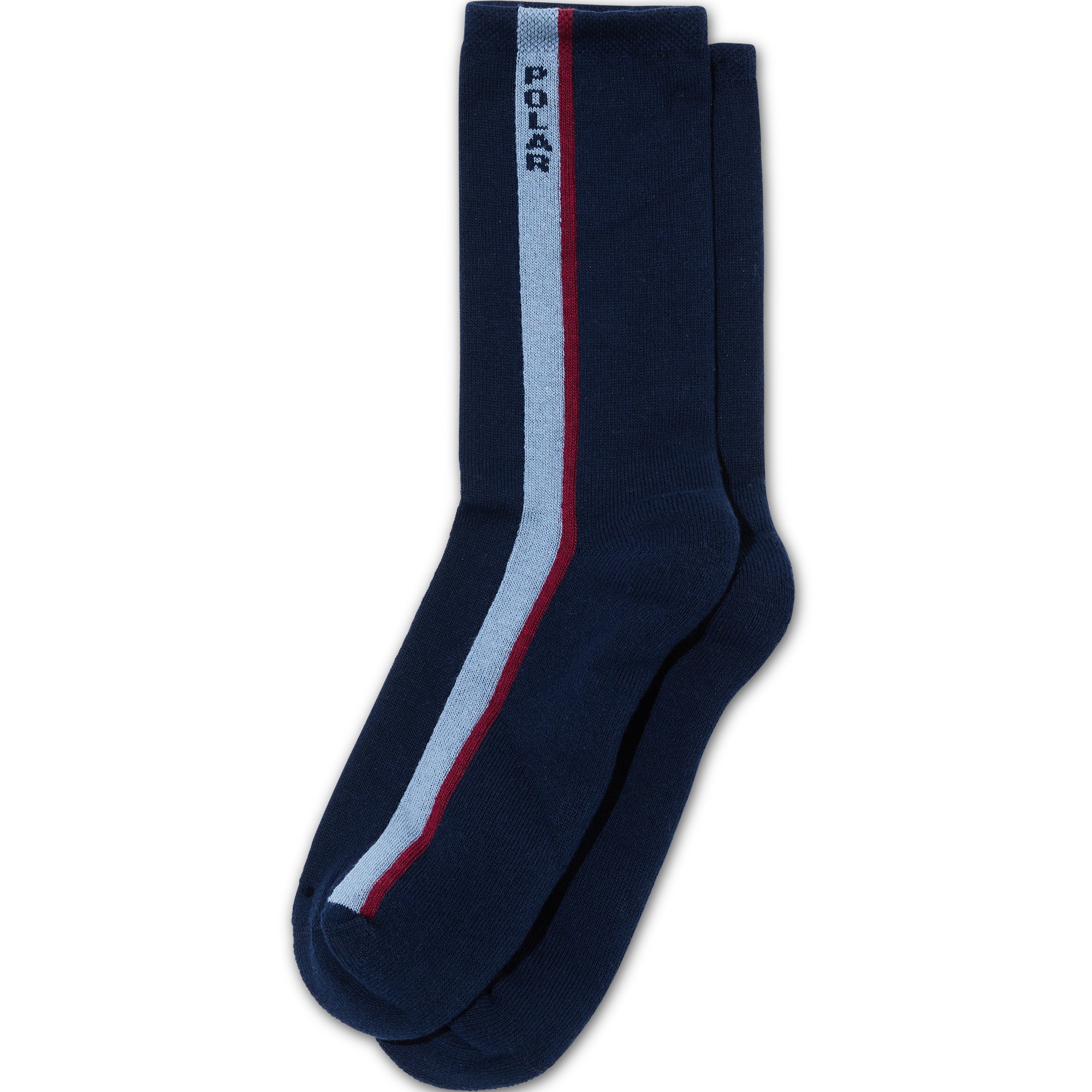 Polar Skate Co Business Socks Side Stripe Navy
