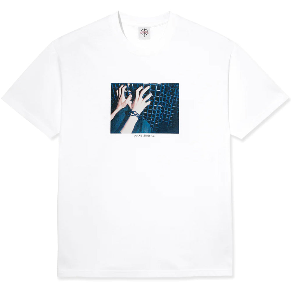 Polar Skate Co Caged Hands Tee White