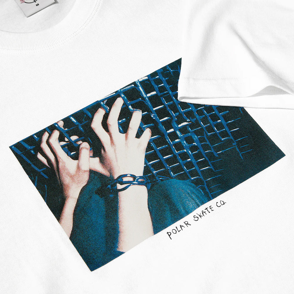 Polar Skate Co Caged Hands Tee White