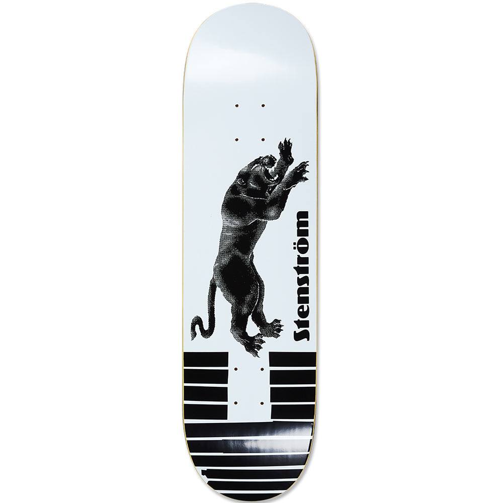 Polar Skate Co David Stenström Tape and Panther White Skateboard Deck 8.75"