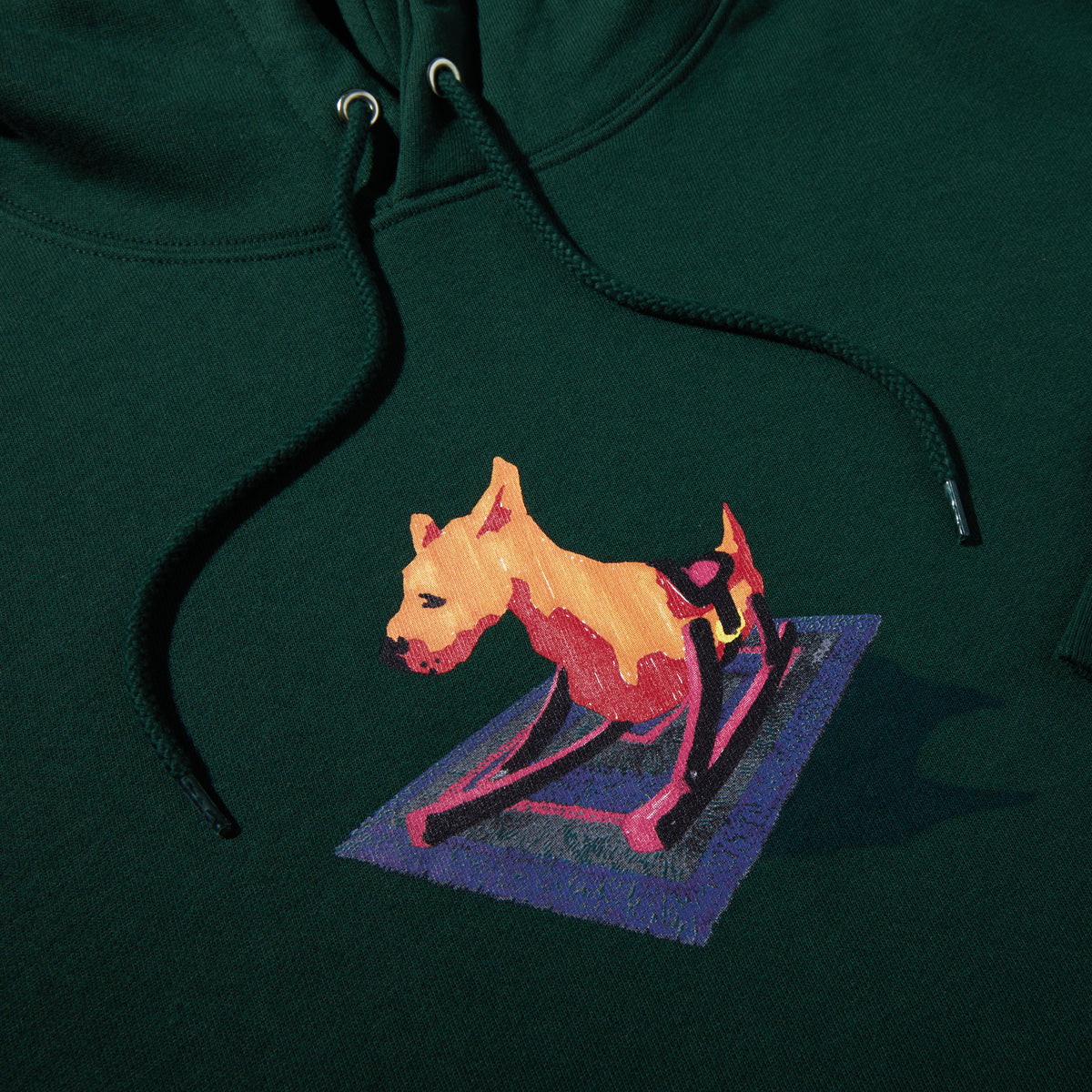 Polar Skate Co Dog Dave Hoodie Dark Green