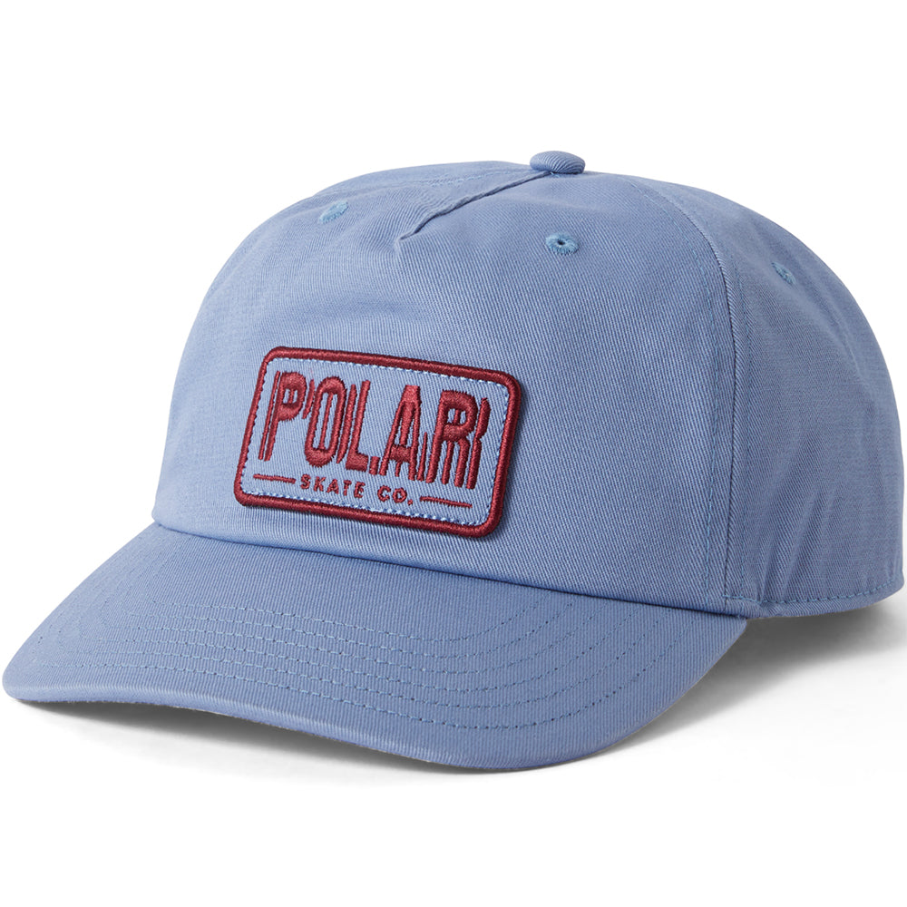 Polar Skate Co Earthquake Patch Cap Oxford Blue