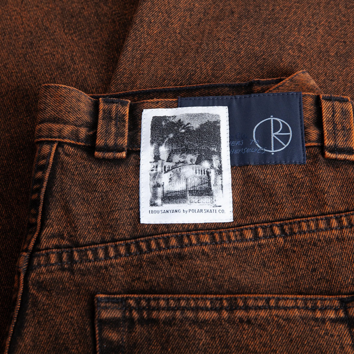 Polar Skate Co Ebou Sanyang Badalona Big Boy Pants Orange Black