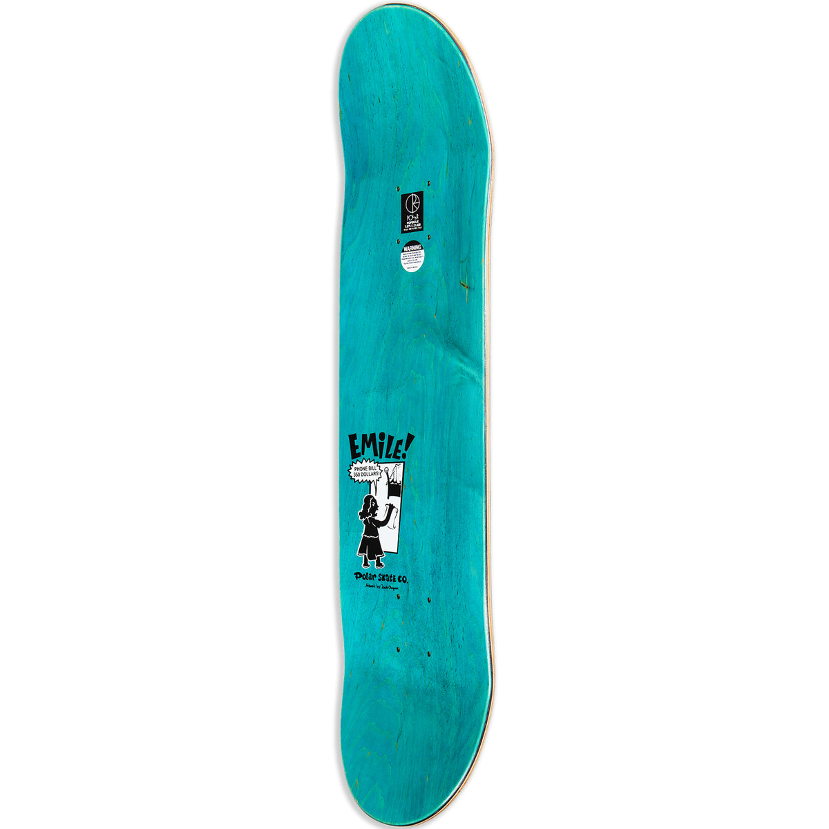 Polar Skate Co Emile Laurent Oops! Skateboard Deck 8.5" Short
