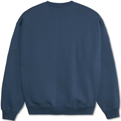 Polar Skate Co Faces Dave Crewneck Grey Blue