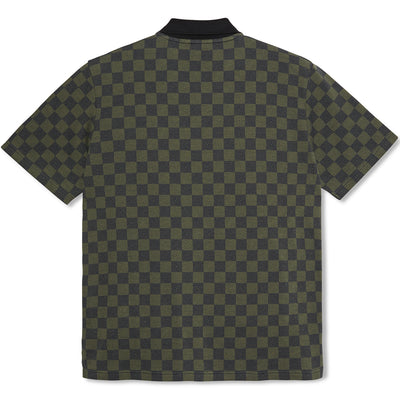 Polar Skate Co Jacques Polo Shirt Checkered Black/Green