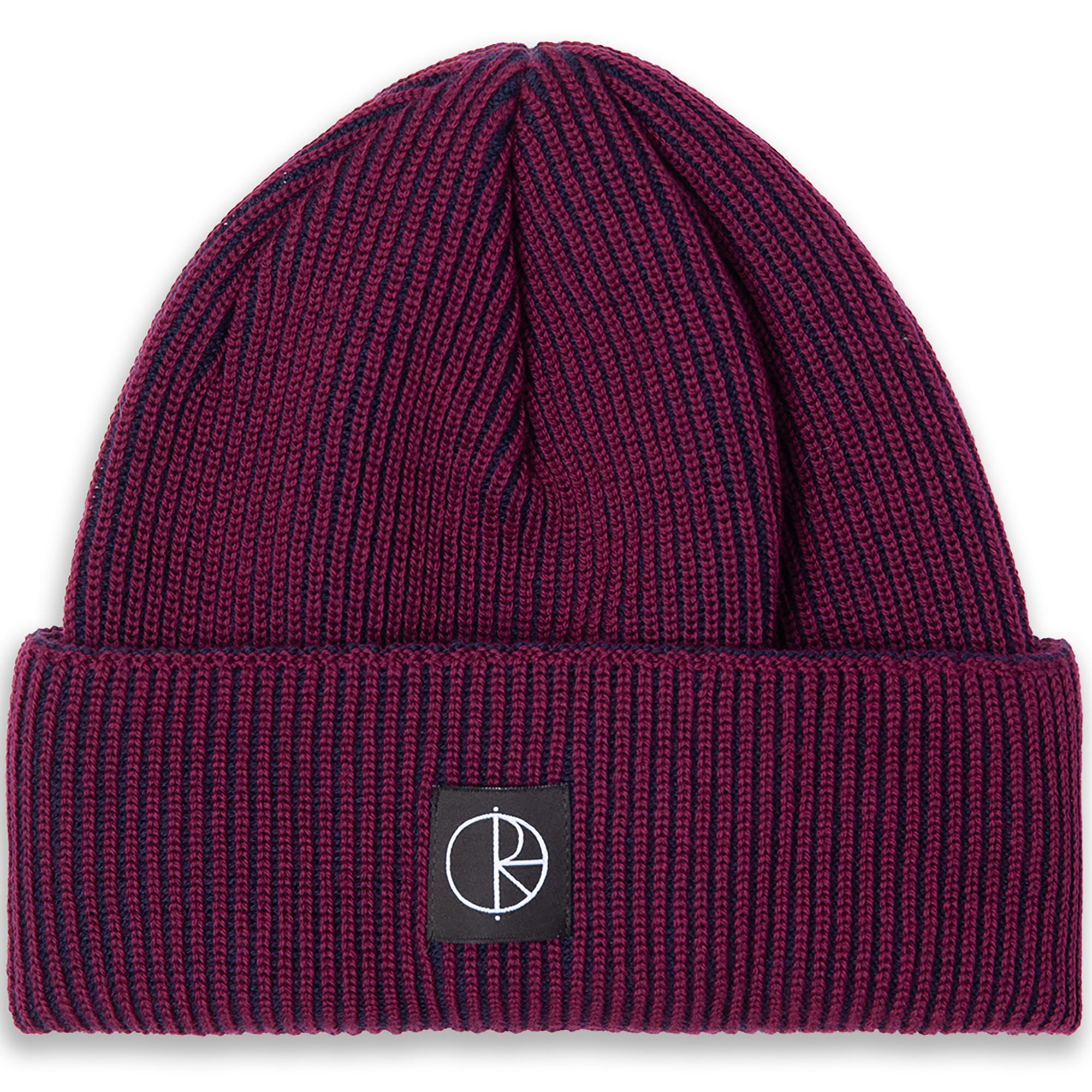 Polar Skate Co Lines Merino Beanie Wine/Navy
