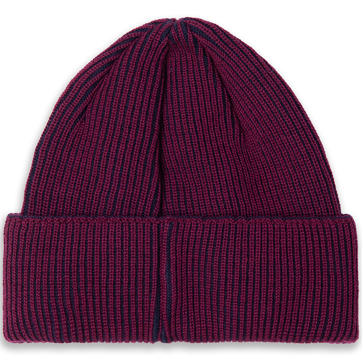 Polar Skate Co Lines Merino Beanie Wine/Navy
