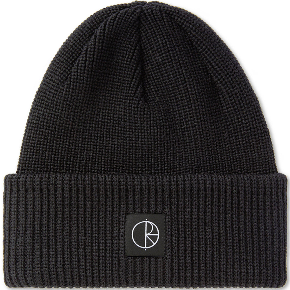 Polar Skate Co Double Fold Merino Beanie Black