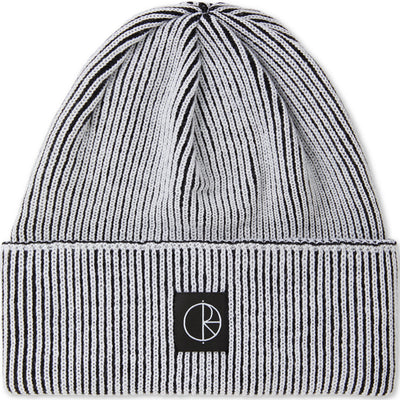 Polar Skate Co Merino Lines Beanie White/Black