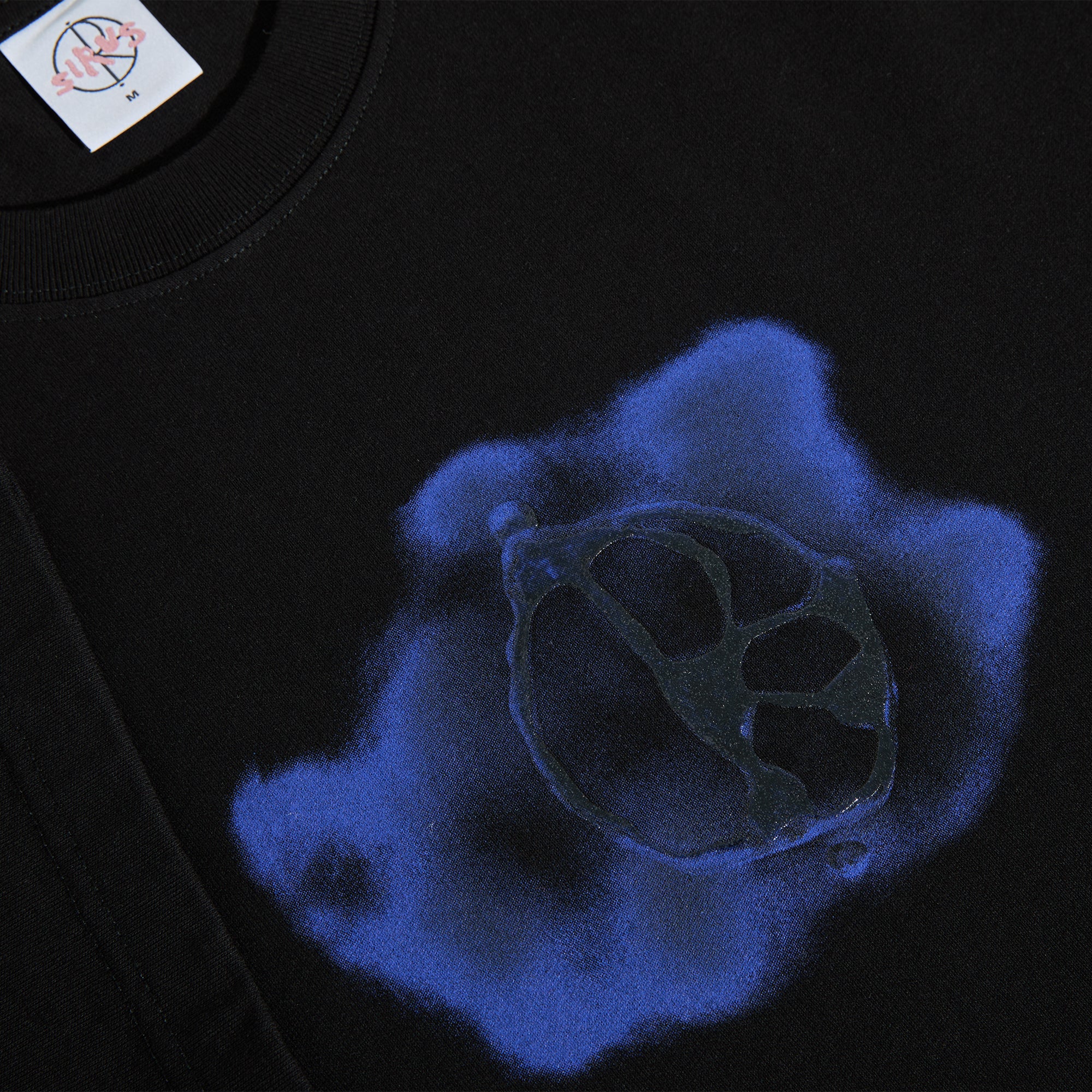 Polar Skate Co Metal Logo Tee Black