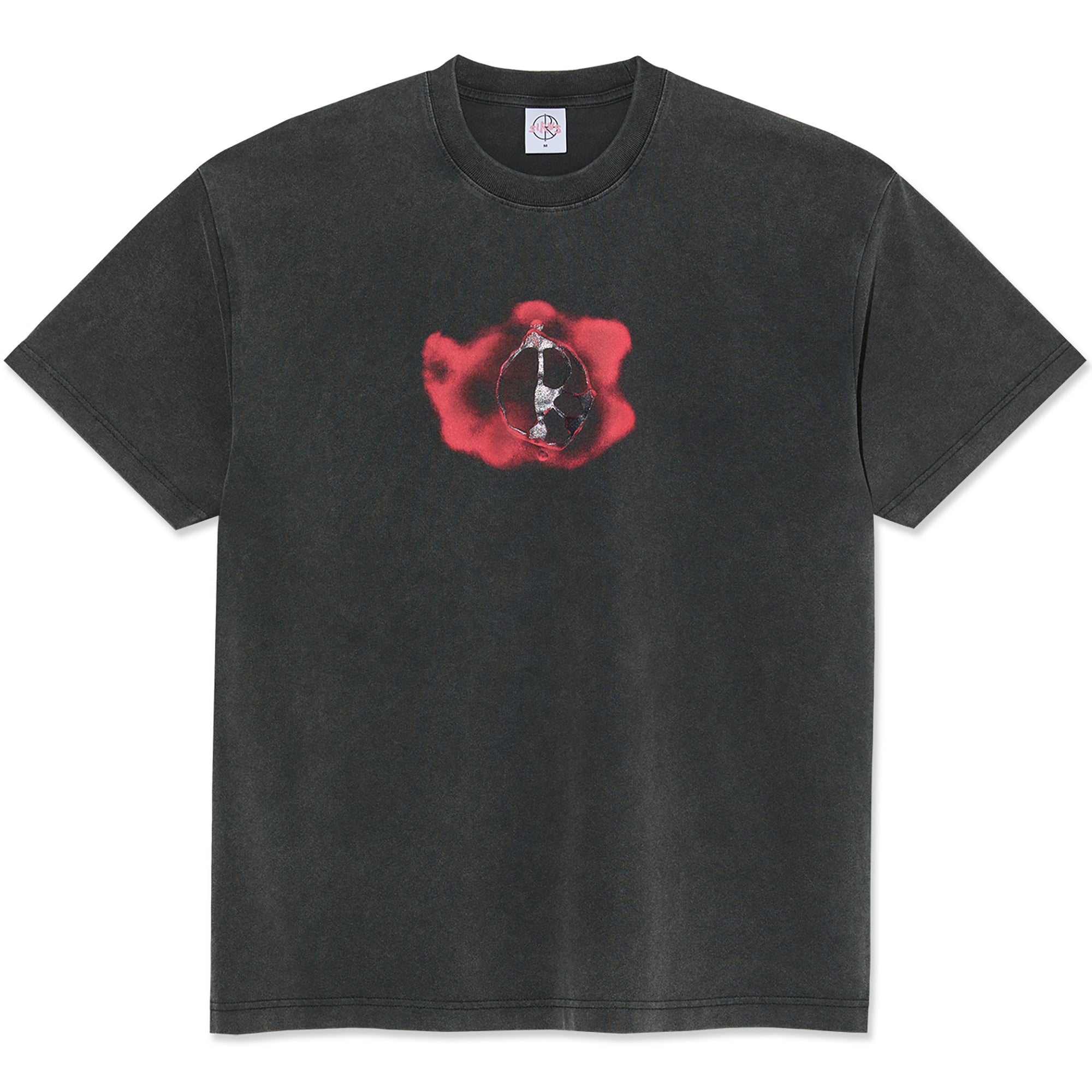 Polar Skate Co Metal Logo Tee Silver Black
