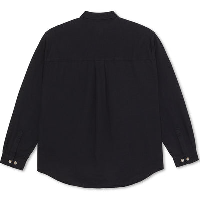 Polar Skate Co Mitchell Herringbone LS Shirt Black
