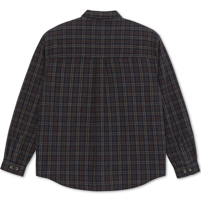 Polar Skate Co Mitchell LS Shirt Flannel Navy/Brown