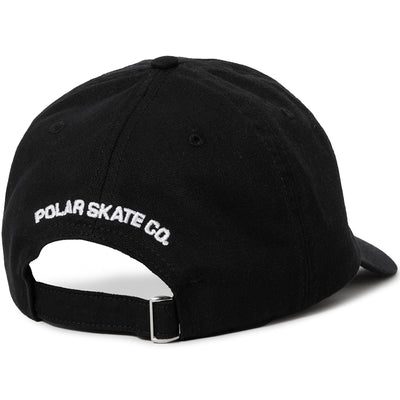 Polar Skate Co Polar Face Logo Cap Black