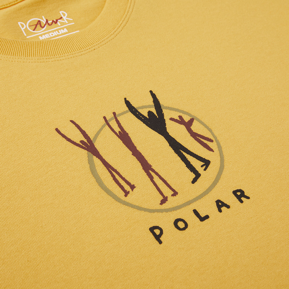 Polar Skate Co Polar Gang Tee Orange Sorbet