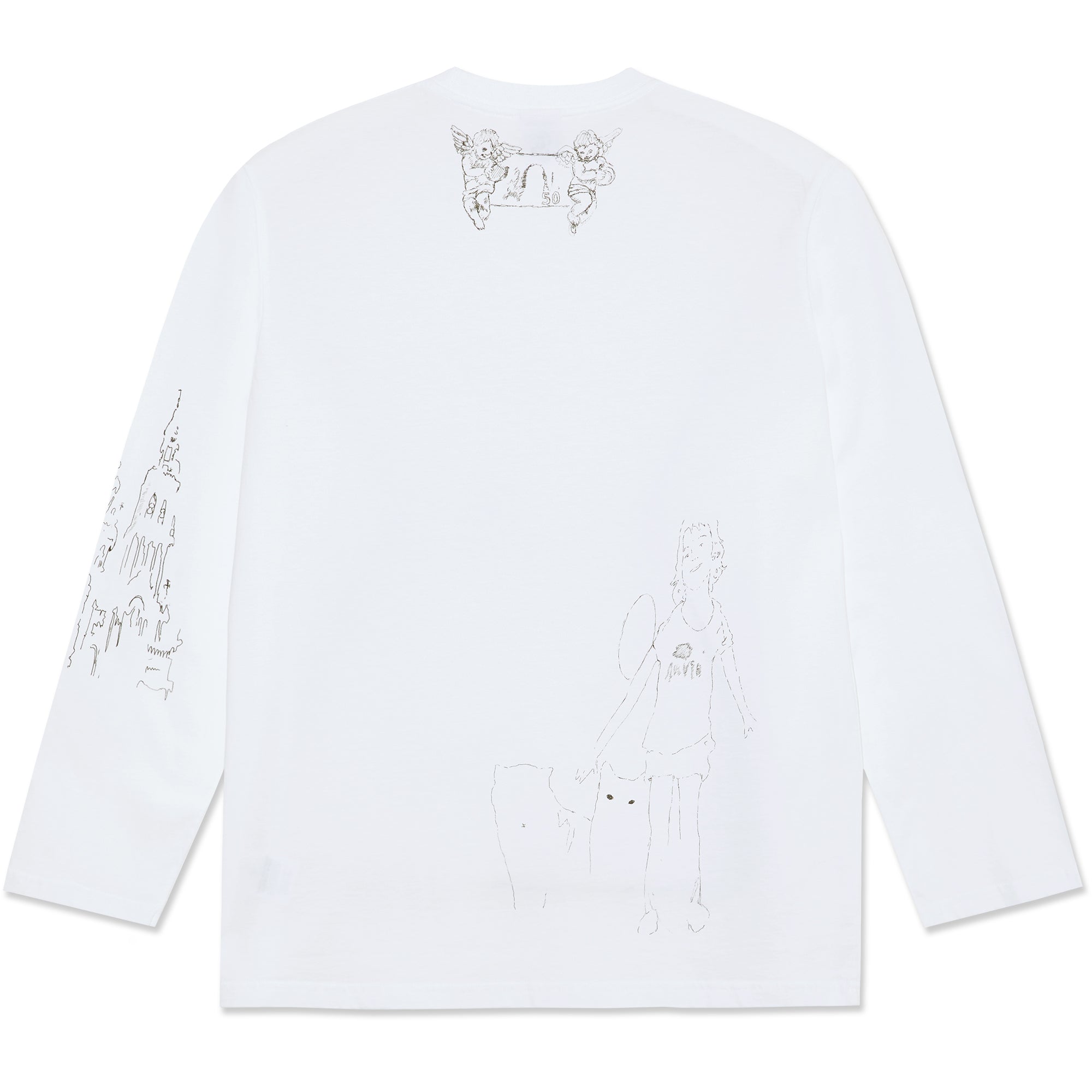 Polar Skate Co Rêve Steve Long Sleeve Tee White