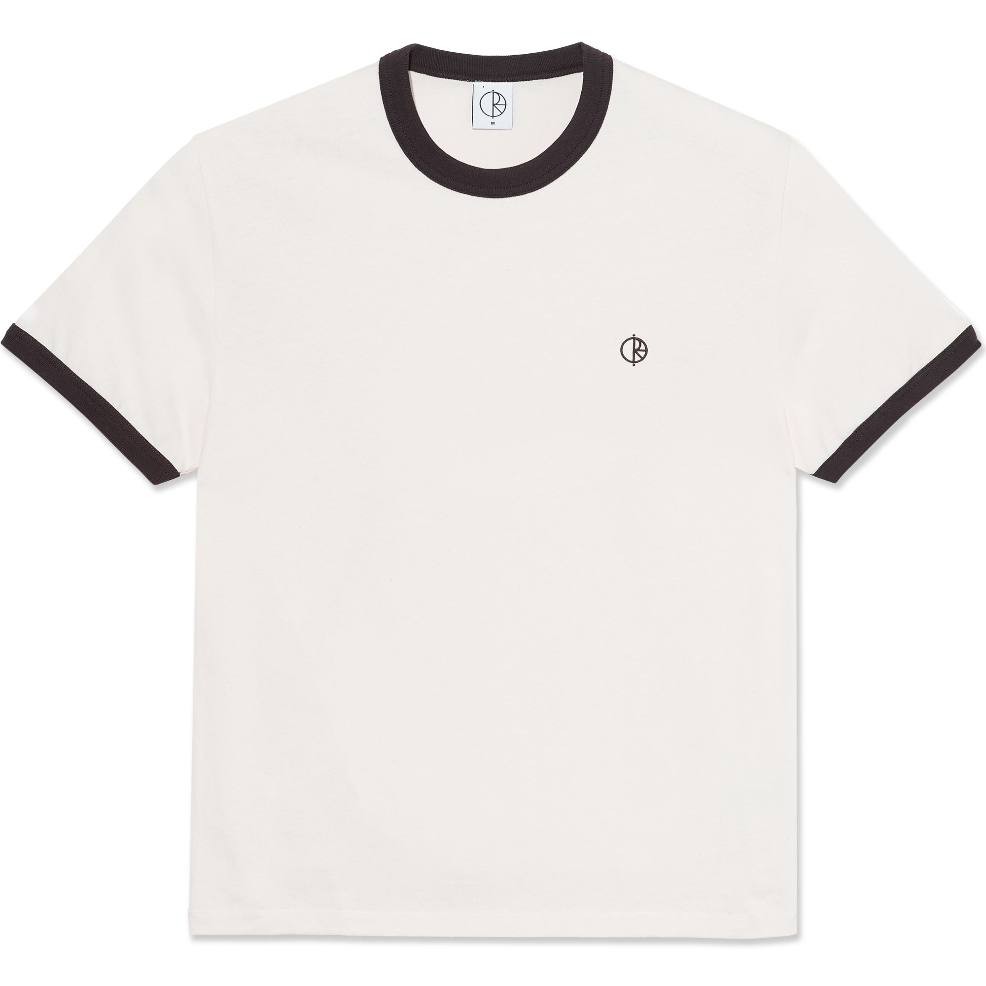 Polar Skate Co Ringer Tee Ivory/Chocolate