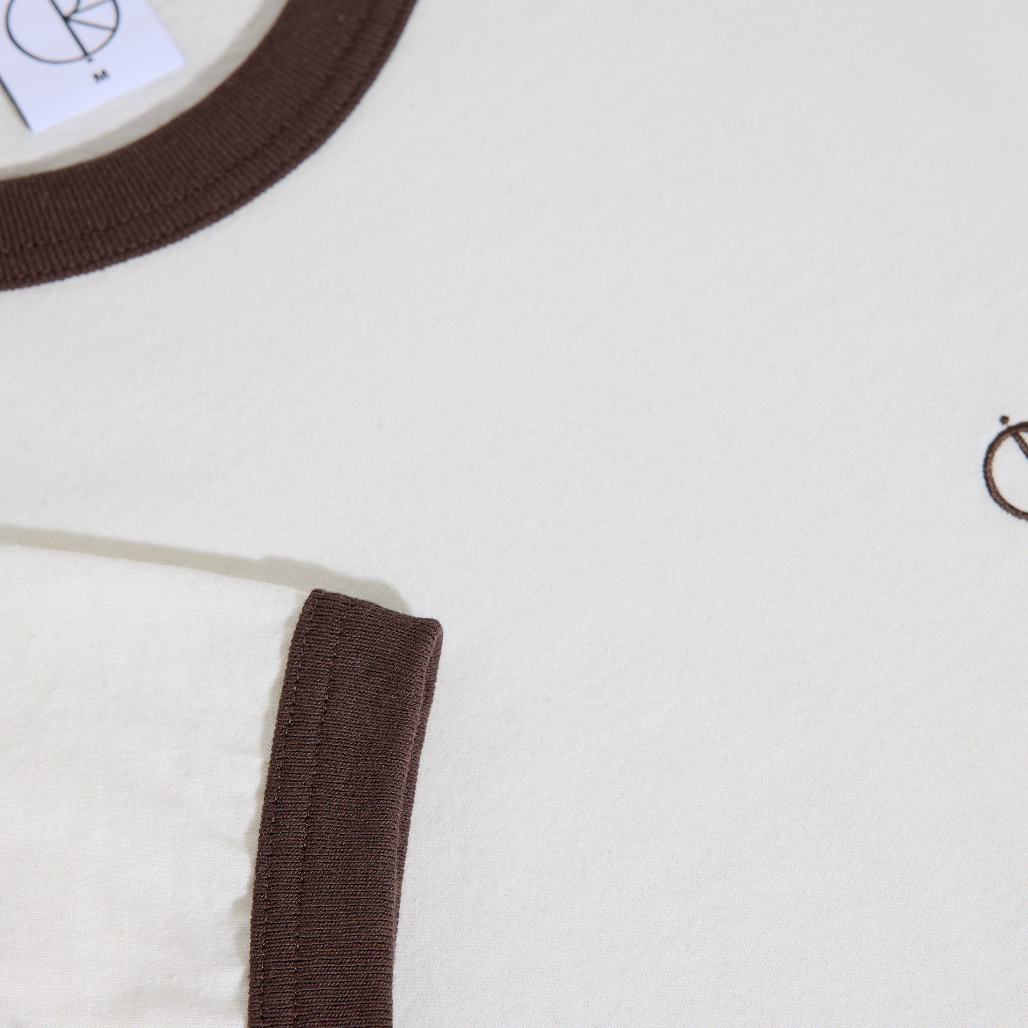 Polar Skate Co Ringer Tee Ivory/Chocolate