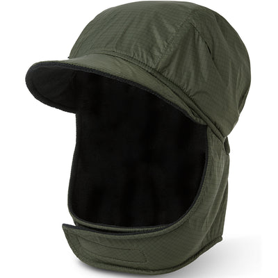 Polar Skate Co Ripstop Luke Flap Cap Grey Green