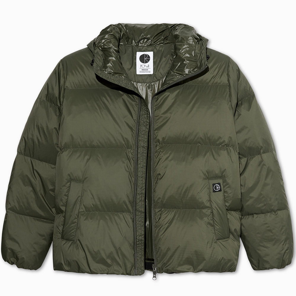 Polar Skate Co Ripstop Soft Puffer Grey Green