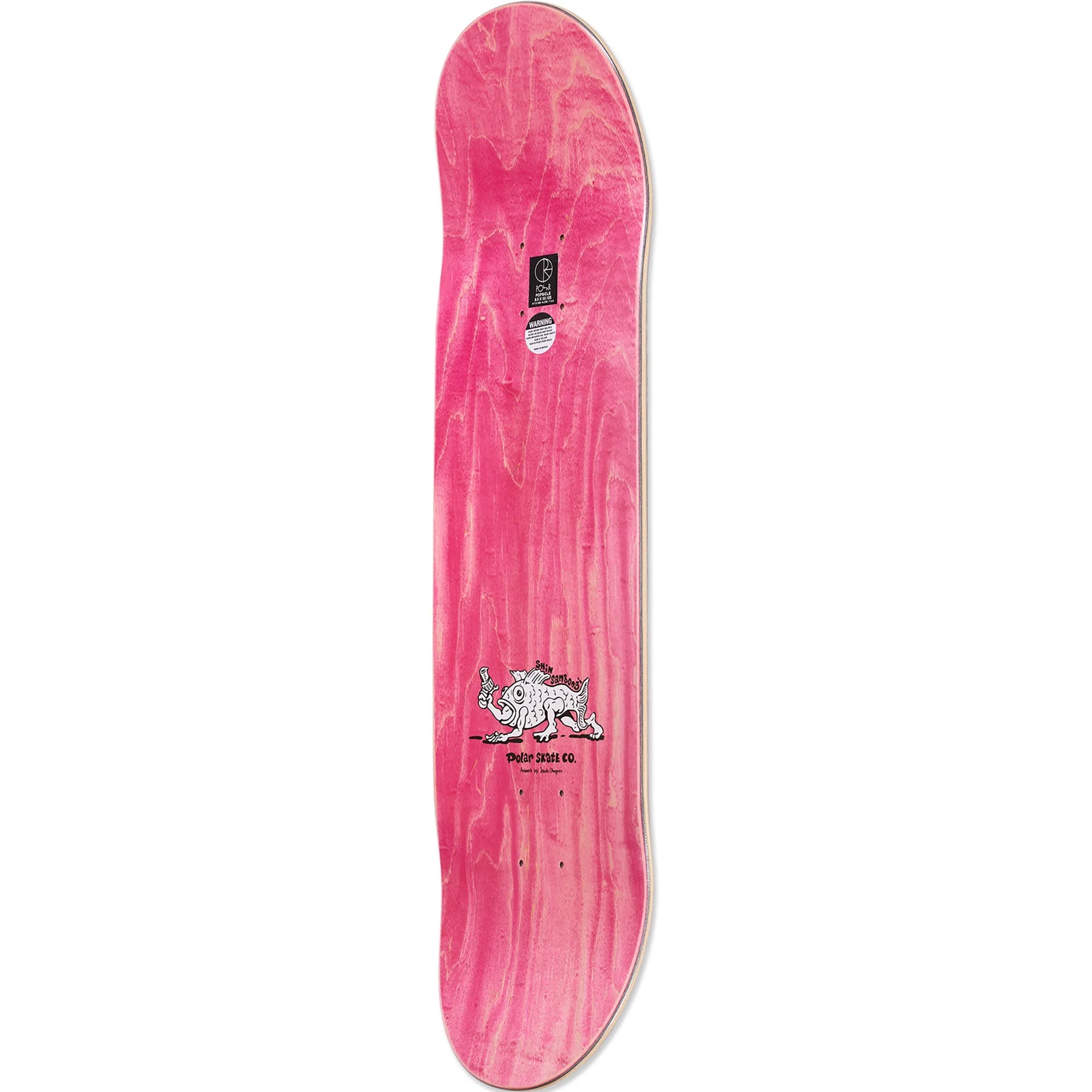 Polar Skate Co Shin Sanbongi Bongi Boy Pink Skateboard Deck 8.5"