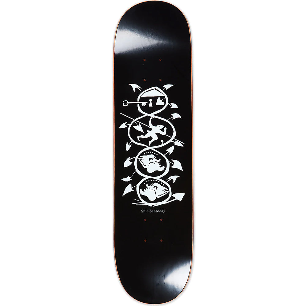 Polar Skate Co Shin Sanbongi The Spiral of Life Black Deck 8.75"