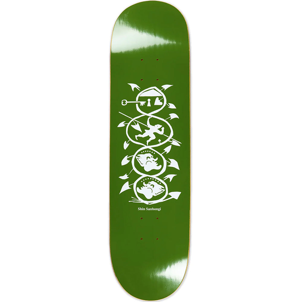 Polar Skate Co Shin Sanbongi The Spiral of Life Olive Deck 8.5"