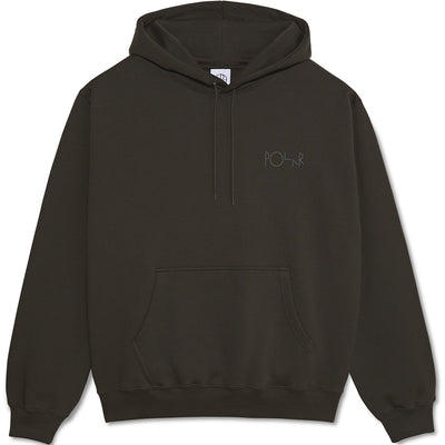 Polar Skate Co Stroke Logo Dave Hoodie Dirty Black