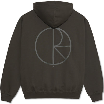 Polar Skate Co Stroke Logo Dave Hoodie Dirty Black