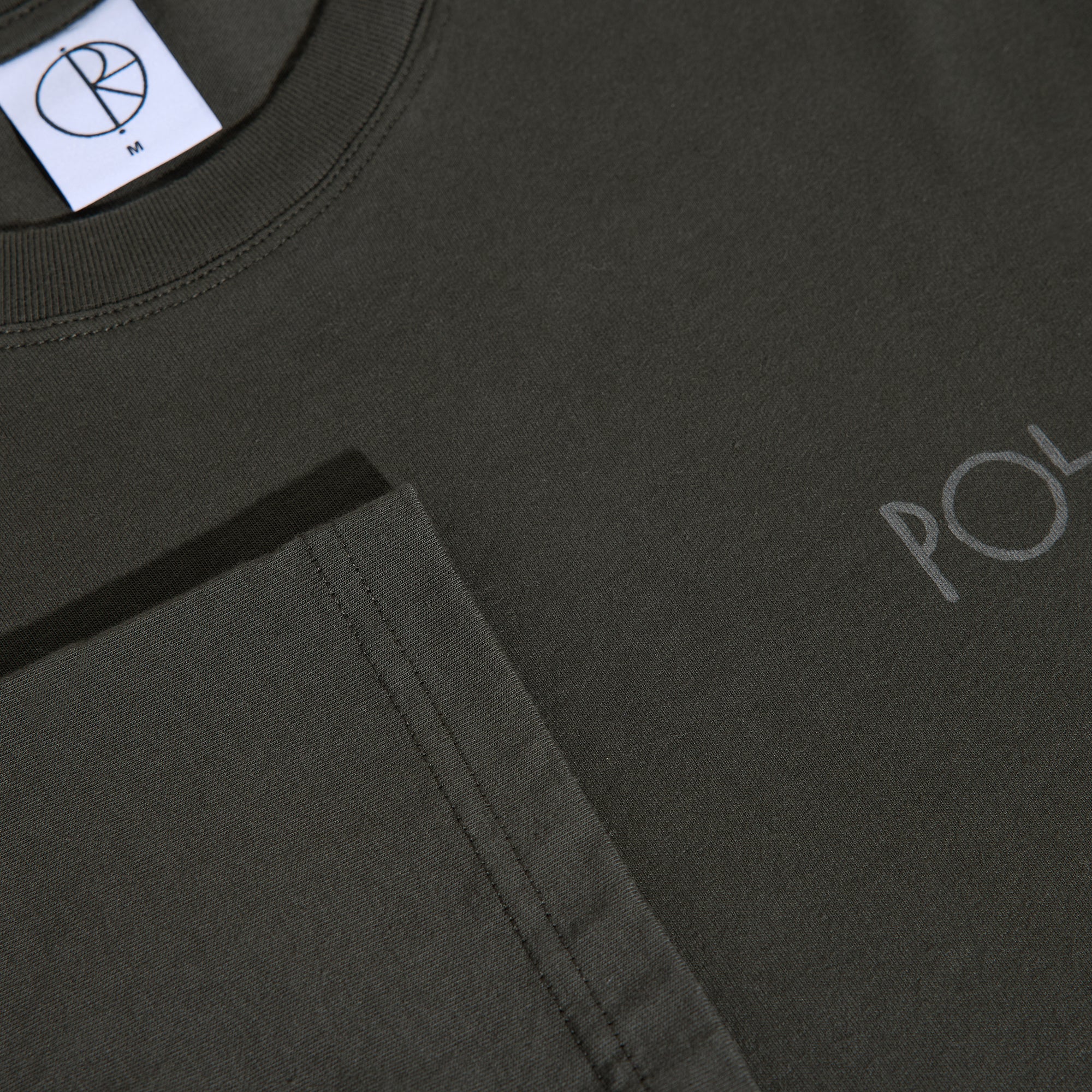 Polar Skate Co Stroke Logo Steve Long Sleeve Tee Dirty Black