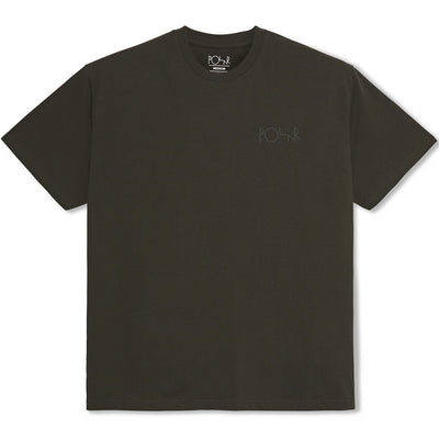 Polar Skate Co Stroke Logo Tee Dirty Black