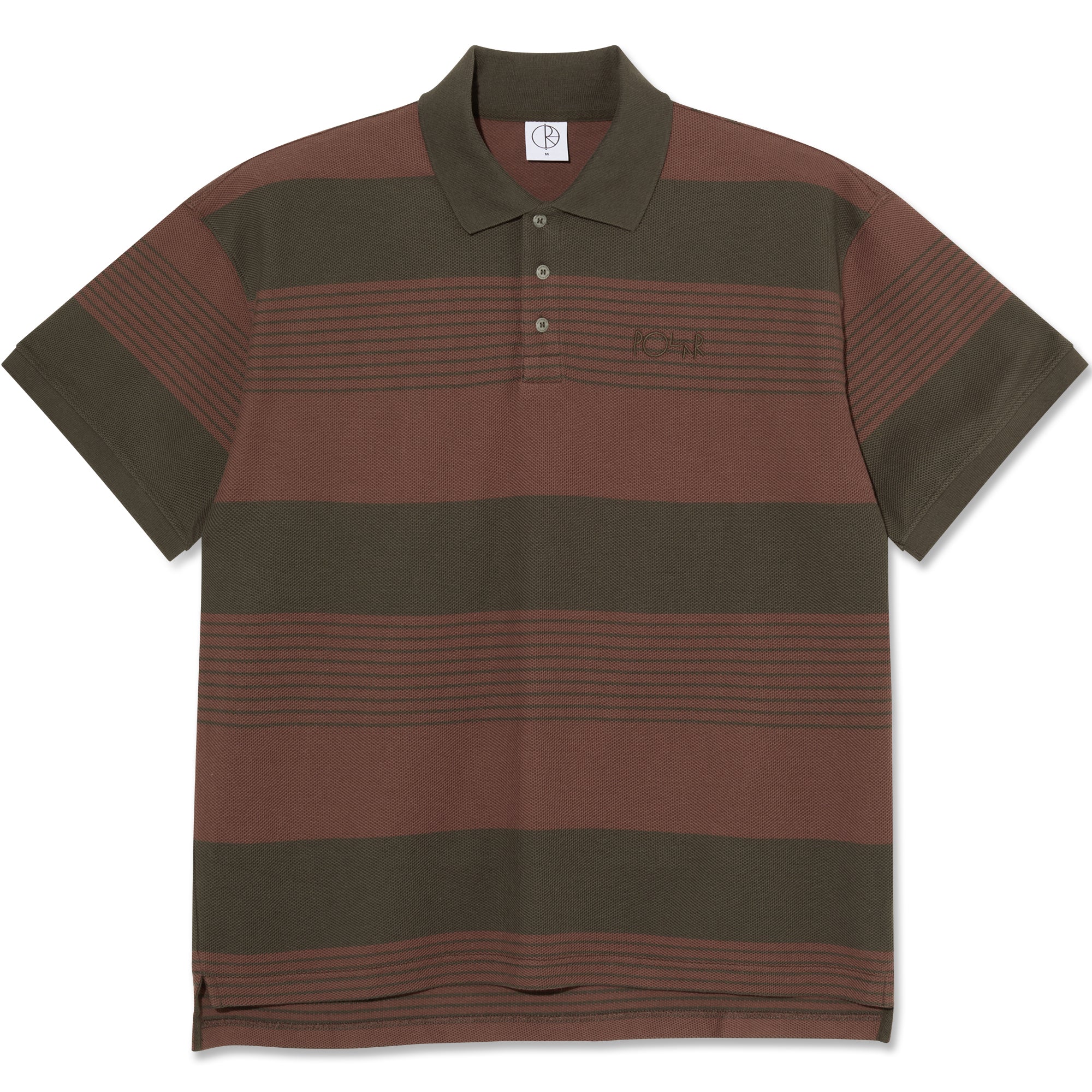 Polar Skate Co Surf Polo Shirt Dirty Black/Brownstone