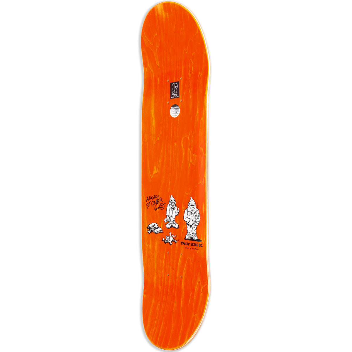 Polar Skate Co Up Yours! Grey Skateboard Deck 8.5"